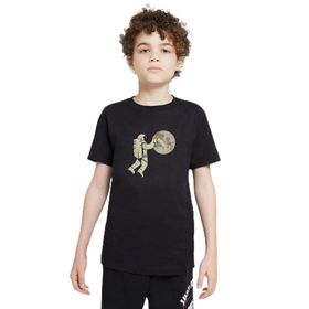 Qivi SFK0599-COCTS Baskılı Unisex Çocuk Siyah T-shirt