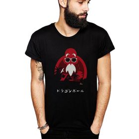Qivi SFK0622ERKTS Anime Dragon Ball Baskılı Siyah Örme Erkek T-shirt