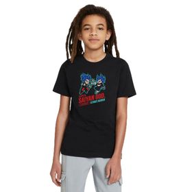 Qivi SFK0625-COCTS Baskılı Unisex Çocuk Siyah Sweatshirt