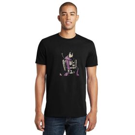 Qivi SFK0654ERKTS Anime One Punch Man Baskılı Siyah Örme Erkek T-shirt