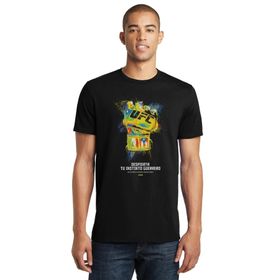 Qivi SFK0711ERKTS Ufc Despierta Baskılı Siyah Örme Erkek T-shirt