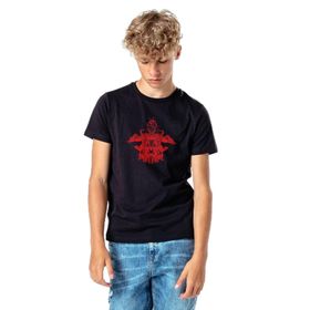 Qivi SFK0767-COCTS Ghost Rider Baskılı Unisex Çocuk Siyah Sweatshirt