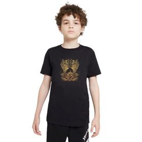 Qivi SFK0772-COCTS Baskılı Unisex Çocuk Siyah T-shirt