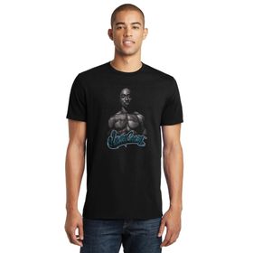 Qivi SFK0792ERKTS 2pac West Coast Baskılı Siyah Örme Erkek T-shirt