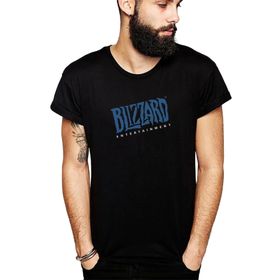 Qivi SFK0817ERKTS Blizzard Baskılı Siyah Örme Erkek T-shirt