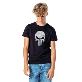 Qivi SFK0827-COCTS Baskılı Siyah Erkek Çocuk T-shirt