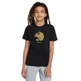 Qivi SFK0883-COCTS Baskılı Siyah Unisex Çocuk T-shirt