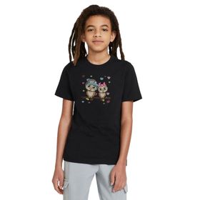 Qivi SFK0919-COCTS Unisex Çocuk Siyah Sweatshirt