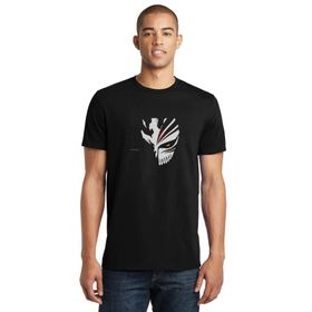 Qivi SFK0999ERKTS Bleach Anime Baskılı Siyah Örme Erkek T-shirt