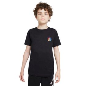Qivi SFK2376-COCTS Wish You Were Here Baskılı Unisex Çocuk Siyah T-shirt