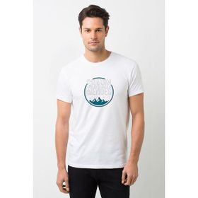 Qivi Shawn Mendes Mountain Baskılı Beyaz Erkek T-shirt
