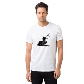 Qivi Silhouette Dreamcatcher Baskılı Beyaz Erkek Örme T-shirt