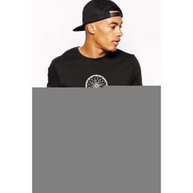 Qivi Silhouette Dreamcatcher Baskılı Siyah Erkek Örme T-shirt