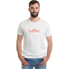 Qivi Silhouette Rome Baskılı Beyaz Erkek T-shirt