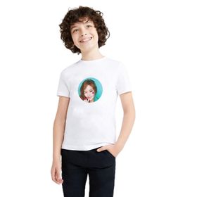Qivi Snsd Jessica 2016 K Pop Baskılı Beyaz Erkek Çocuk T-shirt