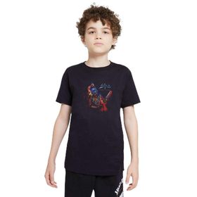 Qivi Sodom Code Red Baskılı Siyah Unisex Çocuk T-shirt