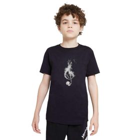 Qivi Sol Anahtarı Baskılı Siyah Unisex Çocuk T-shirt