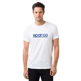 Qivi Sparco Logo Baskılı Beyaz Erkek Örme T-shirt