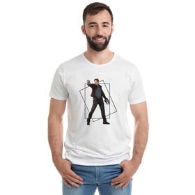 Qivi Star Lord Galaxy Of The Guardians Baskılı Beyaz Erkek Örme T-shirt