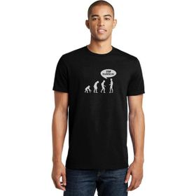 Qivi Stop Followıng Me Baskılı Siyah Örme Erkek T-shirt