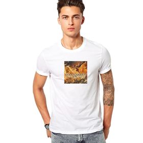 Qivi Stratovarius Nemesis Baskılı Beyaz Erkek Örme T-shirt