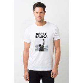 Qivi Streaming Rocky Balboa For Free Baskılı Beyaz Erkek Örme T-shirt