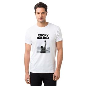 Qivi Streaming Rocky Balboa For Free Baskılı Beyaz Erkek Örme T-shirt