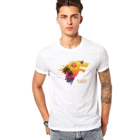 Qivi Summer Is Comming Baskılı Beyaz Erkek Örme T-shirt