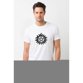 Qivi Süper Naturel Baskılı Beyaz Erkek Örme T-shirt