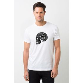 Qivi System Of A Down Baskılı Beyaz Erkek Örme T-shirt