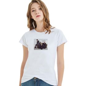 Qivi The Cranberriess Baskılı Beyaz Örme Kadın T-shirt