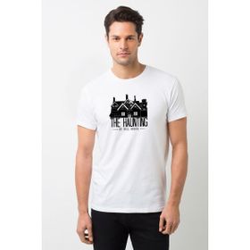 Qivi The Haunting Of Hill House Mug Baskılı Beyaz Erkek Örme T-shirt