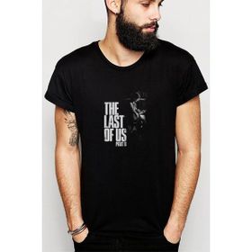 Qivi The Last Of Us Part 2 Baskılı Siyah Erkek Örme T-shirt