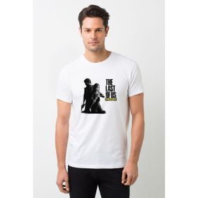 Qivi The Last Of Us Remastered Wallpaper Baskılı Beyaz Erkek Örme T-shirt