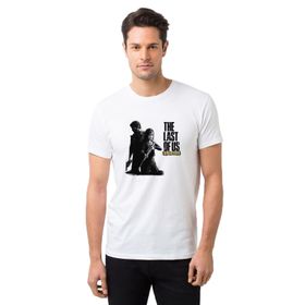 Qivi The Last Of Us Remastered Wallpaper Baskılı Beyaz Erkek Örme T-shirt