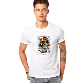 Qivi The Last Stand Movie Poster Baskılı Beyaz Erkek Örme T-shirt