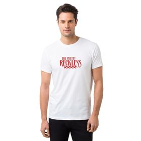 Qivi The Pretty Reckless Baskılı Siyah Erkek Örme T-shirt