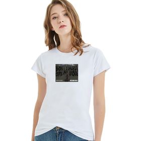 Qivi The Walking Dead Collection Baskılı Beyaz Örme Kadın T-shirt