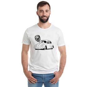 Qivi Tosba Skull Baskılı Beyaz Erkek Örme T-shirt