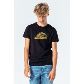 Qivi Transformers Bumblebee Christmas Baskılı Unisex Çocuk Siyah Sweatshirt