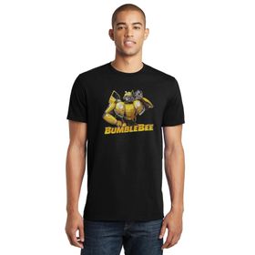 Qivi Transformers Bumblebee Music Black Baskılı Siyah Erkek Örme T-shirt