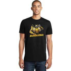Qivi Transformers Bumblebee Music Black Baskılı Siyah Erkek Örme T-shirt