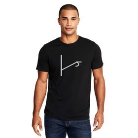 Qivi Türk Boyları Kınık Boyu Baskılı Siyah Erkek Örme T-shirt