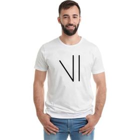 Qivi Türk Boyları Oguz Boylari Karkin Tamga Baskılı Beyaz Erkek Örme T-shirt