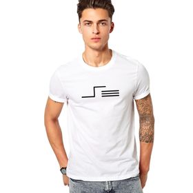 Qivi Türk Boyları Oguz Boylari Yuregir Tamga Baskılı Beyaz Erkek Örme T-shirt