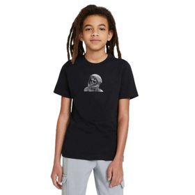 Qivi TYC00376906791 Skull Lockscreen Astronot Baskılı Unisex Çocuk Siyah Sweatshirt