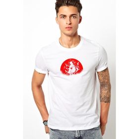 Qivi Uchiha Itachi Baskılı Beyaz Erkek Örme T-shirt