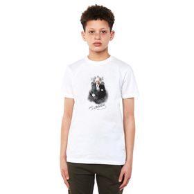 Qivi Ulu Önder Mustafa Kemal Atatürk Baskılı Unisex Çocuk Beyaz T-shirt