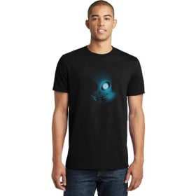 Qivi Undertale Gölge Baskılı Siyah Erkek Örme T-shirt