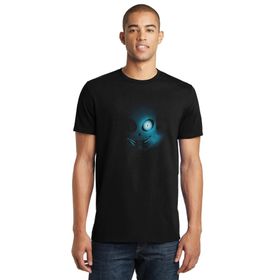 Qivi Undertale Gölge Baskılı Siyah Erkek Örme T-shirt